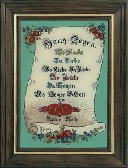 Spruchrolle 4 Blau 